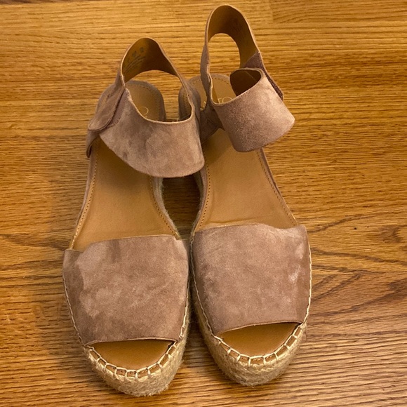 Franco Sarto Shoes - Mauve Suede Franco Sarto Platform Espadrilles